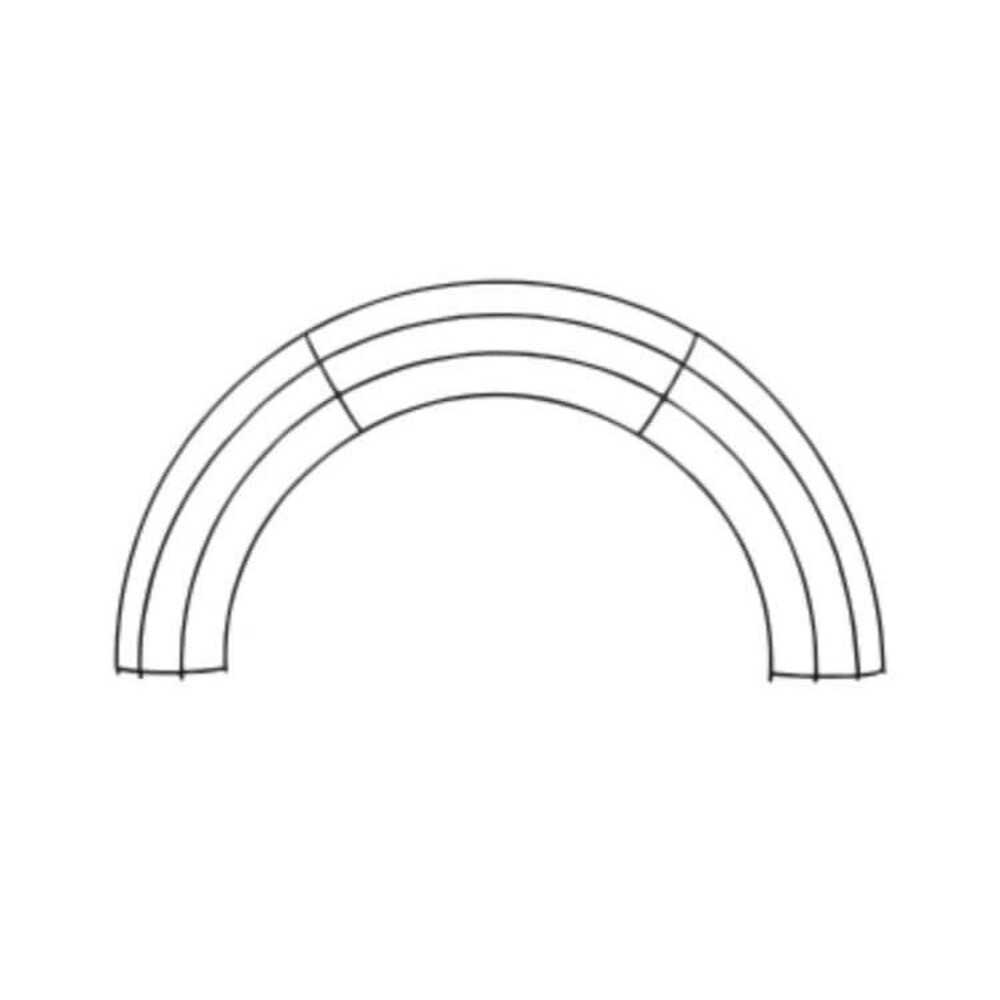 5- Rainbow, half circle Shaped Wreath Forms, watermelon wreath. Wreath supplies.